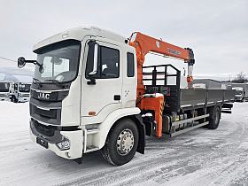 КМУ Hangil HGC 756 на шасси JAC N200L борт 7,3х2,55х0,6 м